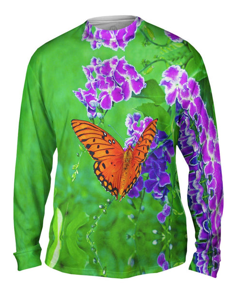 Beautiful Orange Butterfly&nbsp;Mens Long Sleeve