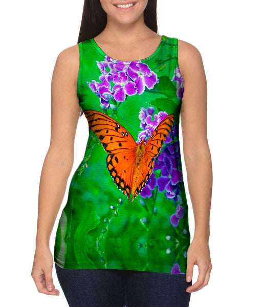 Beautiful Orange Butterfly&nbsp;Womens Tank Top