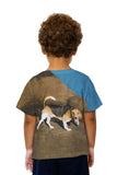 Kids Beagle On Rocks