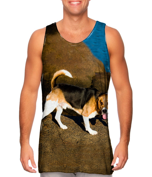 Beagle On Rocks&nbsp;Mens Tank Top