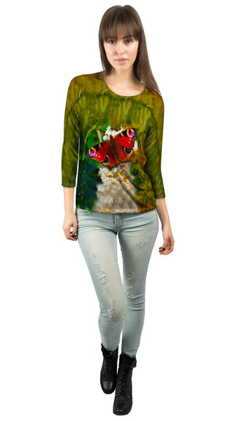 Redfurry Butterfly&nbsp;Womens 3/4 Sleeve