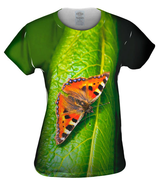 Dazzling Spotted Butterfly Womens Top