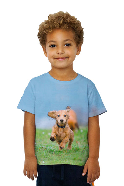Kids Love Mud Dachshund&nbsp;Kids T-Shirt