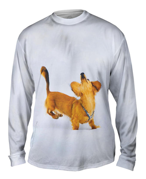 Dachshund Snow Dance&nbsp;Mens Long Sleeve