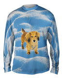 Dachshund Snow Play