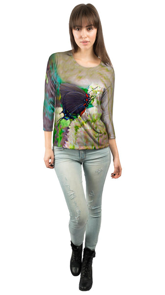 Unusual Bloom Butterfly&nbsp;Womens 3/4 Sleeve