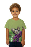 Kids Enchanting Purple Flower Butterfly