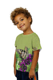Kids Enchanting Purple Flower Butterfly