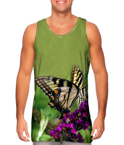 Enchanting Purple Flower Butterfly&nbsp;Mens Tank Top