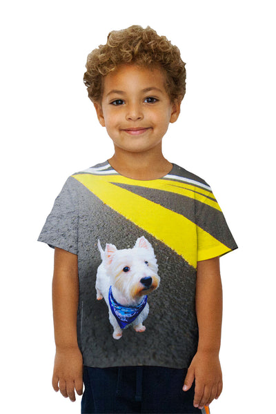 Kids Asphalt Kicking Westie&nbsp;Kids T-Shirt