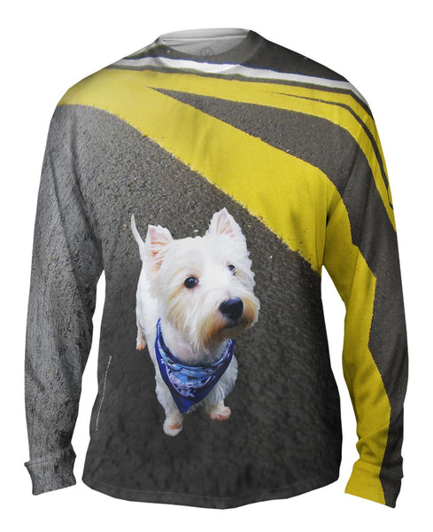 Asphalt Kicking Westie&nbsp;Mens Long Sleeve
