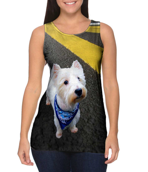 Asphalt Kicking Westie Womens Tank Top