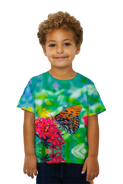 Kids Wonderful Orange Spotted Butterfly&nbsp;Kids T-Shirt