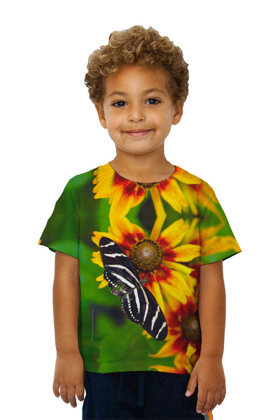 Kids Endearing Striped Butterfly&nbsp;Kids T-Shirt