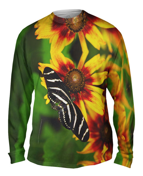 Endearing Striped Butterfly&nbsp;Mens Long Sleeve
