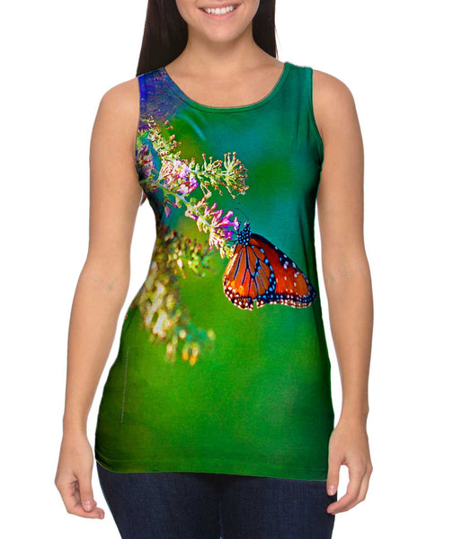 Airy Small Monarch Butterfly Womens Tank Top