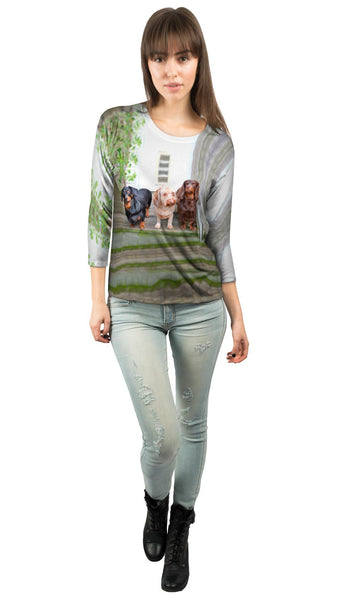 Dachshund Variety Pack&nbsp;Womens 3/4 Sleeve