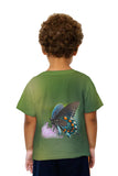 Kids Green Spotted Butterfly