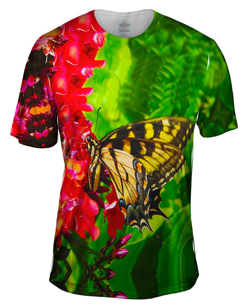 Yellow Swallowtail Butterfly Mens T-Shirt