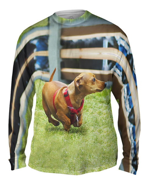 Dachshund Sprint&nbsp;Mens Long Sleeve
