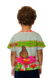 Kids Pink Flower Butterfly