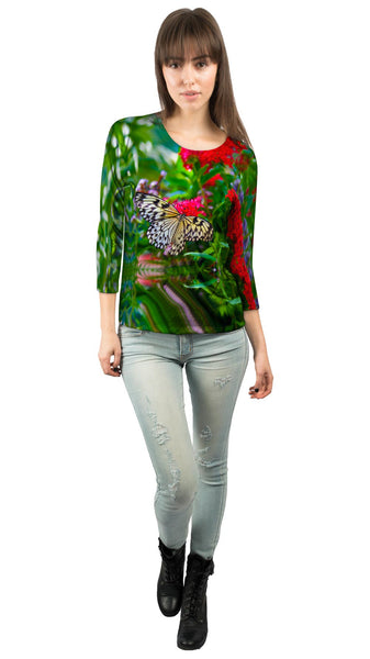 Lovely Spring Butterfly&nbsp;Womens 3/4 Sleeve
