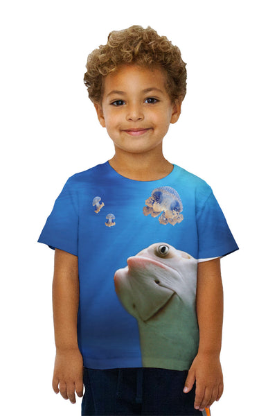 Kids Stingray Jellyfish Underwater Kids T-Shirt