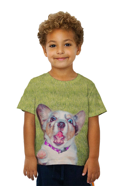 Kids Zanny Dog Grass Kids T-Shirt