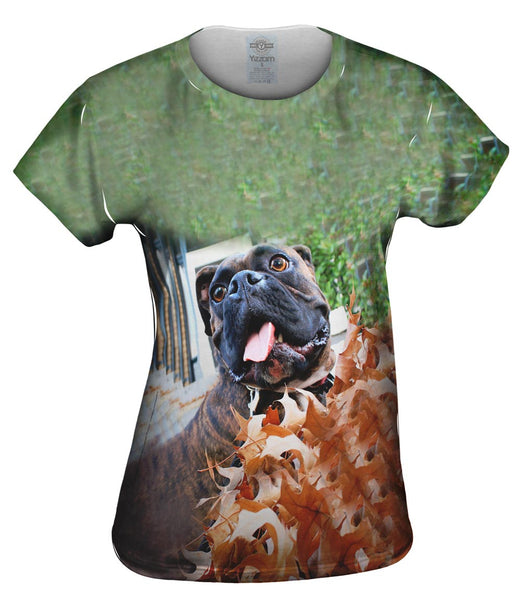 Autumn Leaves Boxer Womens Top