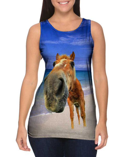 Horse Beach Snout&nbsp;Womens Tank Top