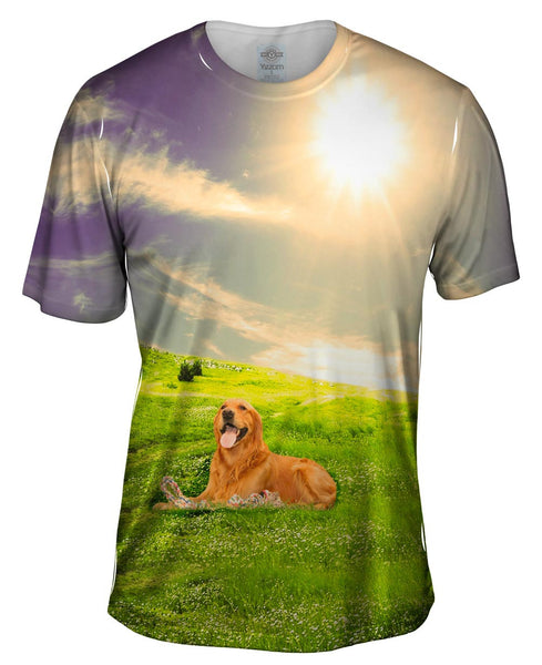 Doggy Field Mens T-Shirt