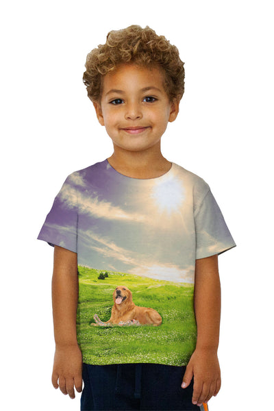 Kids Doggy Field Kids T-Shirt
