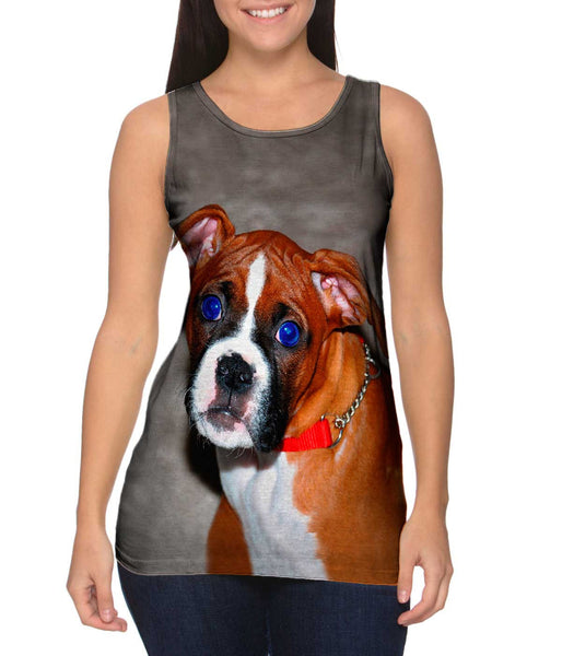 Pretty Eyes Boxer&nbsp;Womens Tank Top