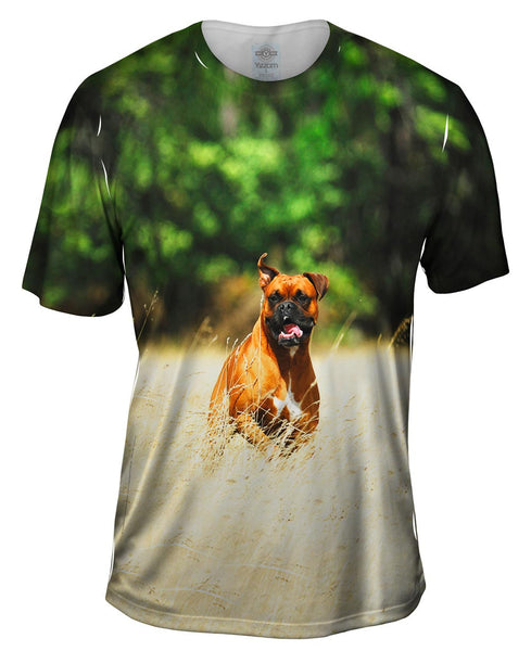 Excited Boxer Sprinting&nbsp;Mens T-Shirt