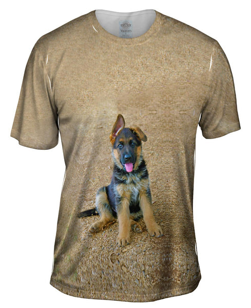 German Shepherd Puppy Mens T-Shirt