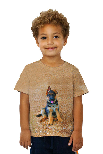 Kids German Shepherd Puppy Kids T-Shirt