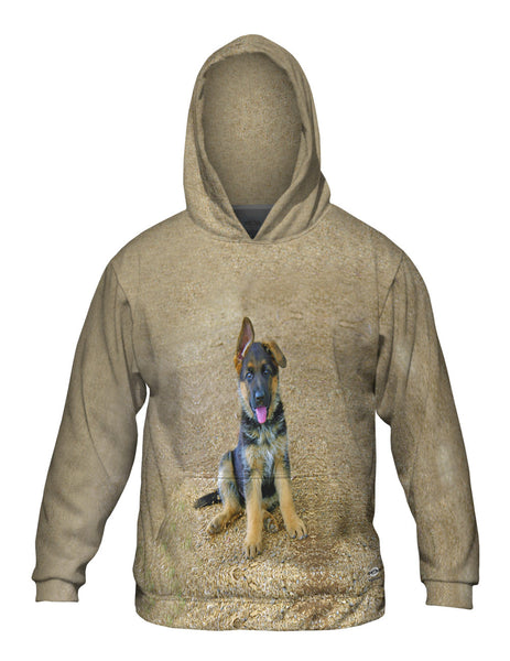 German Shepherd Puppy Mens Hoodie Sweater