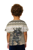Kids Water Reflection German Shepherd