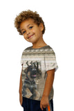 Kids Water Reflection German Shepherd