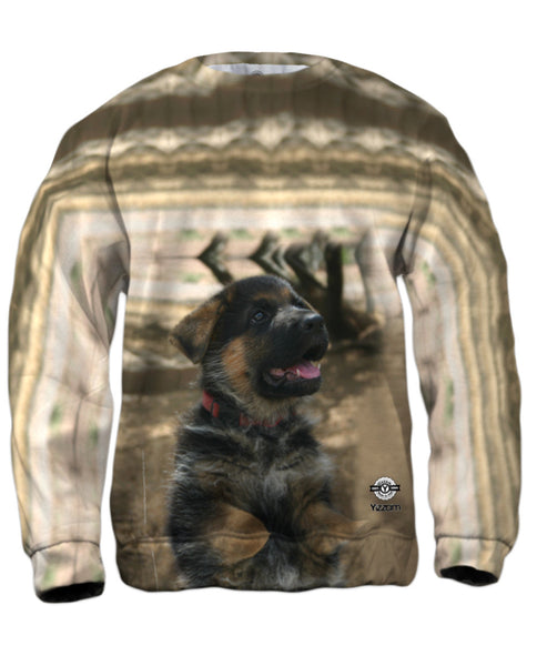 Water Reflection German Shepherd&nbsp;Mens Sweatshirt