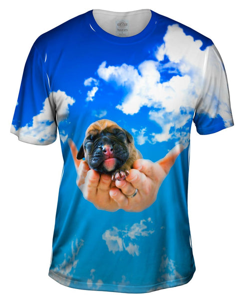 Heavens Hands Boxer Puppy Mens T-Shirt