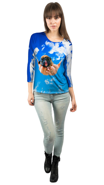 Heavens Hands Boxer Puppy&nbsp;Womens 3/4 Sleeve