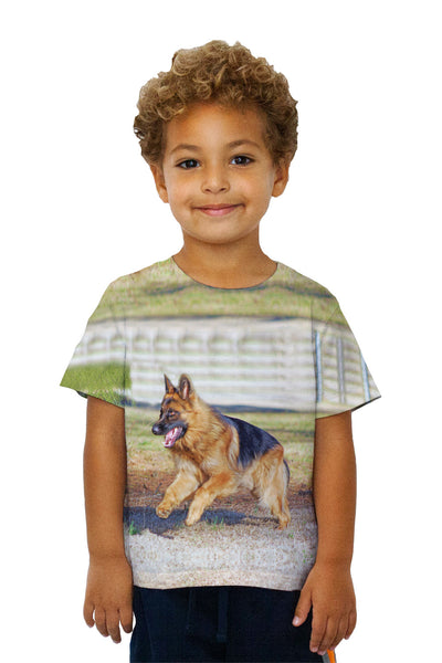 Kids German Sheperd Jump&nbsp;Kids T-Shirt