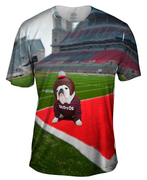 Brotos Football Bulldog Mens T-Shirt