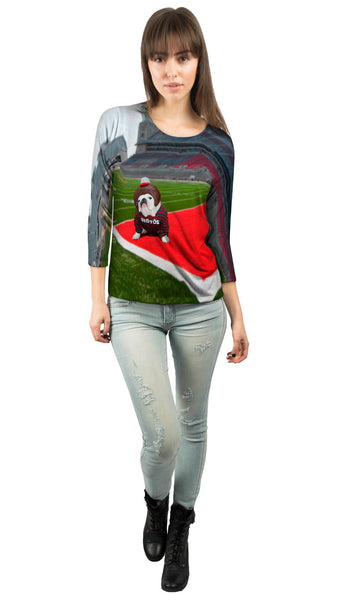 Brotos Football Bulldog Womens 3/4 Sleeve