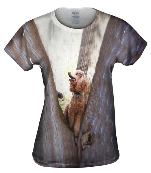 Poodle Up A Tree Womens Top