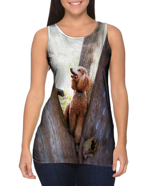 Poodle Up A Tree&nbsp;Womens Tank Top