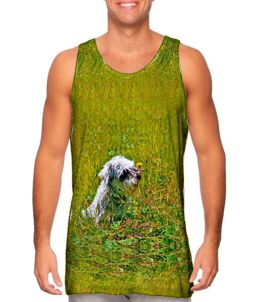 White Mutt Daisy&nbsp;Mens Tank Top