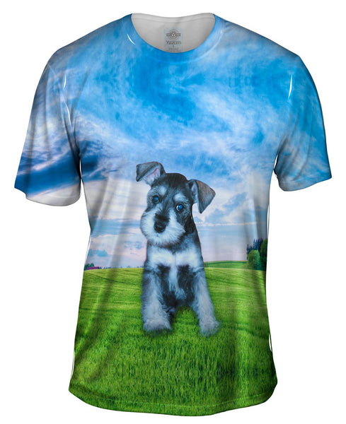Wondering Schnauzer Mens T-Shirt