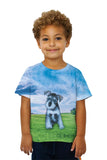 Kids Wondering Schnauzer